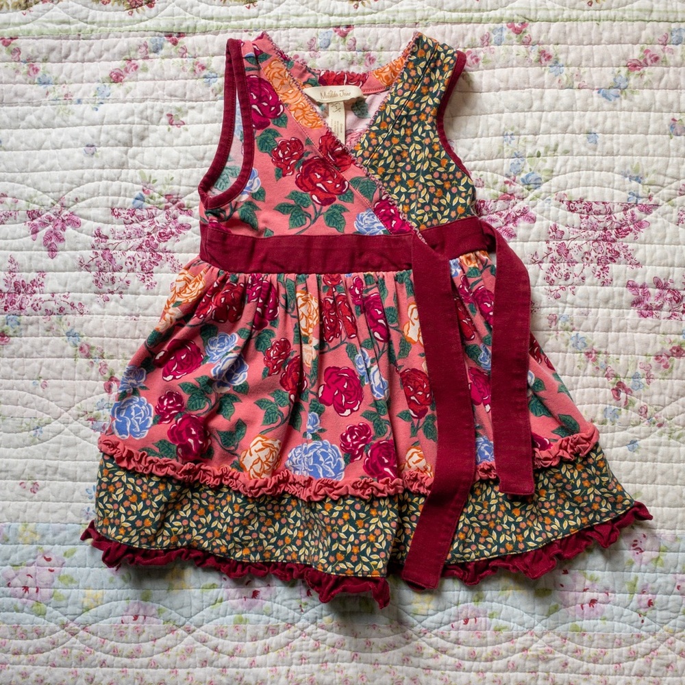 Matilda Jane Size 2 EUC Fall Flowers Dress